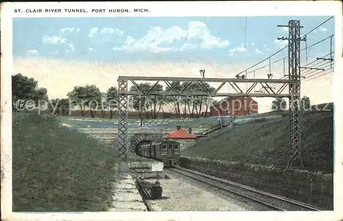Port Huron Clair River Tunnel Train Kat. Port Huron