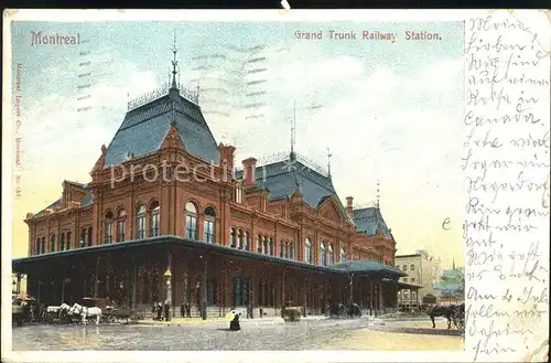 Montreal Quebec Grand Trunk Railway Station Kat. Montreal