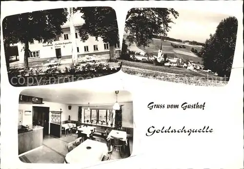 St Wolfgang Erding Gasthof Goldachquelle Ortsansicht mit Kirche Kat. Sankt Wolfgang