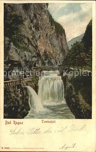 Bad Ragaz Taminafall Wasserfall Kat. Bad Ragaz