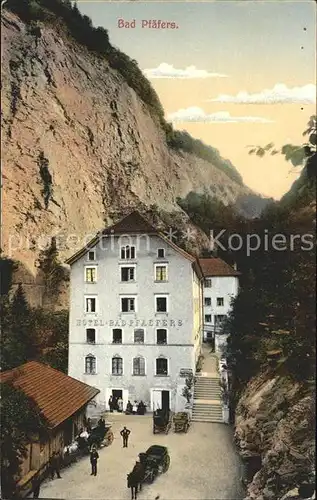 Pfaefers Hotel Bad Pfaefers Taminschlucht Kat. Pfaefers