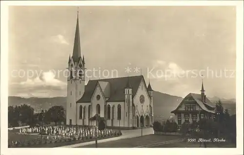 Abtwil SG Kirche Friedhof Kat. Abtwil SG