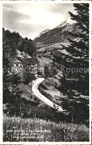 Grabserberg Kurhaus und Bad Alpenpanorama Bergwiese Kat. Grabserberg