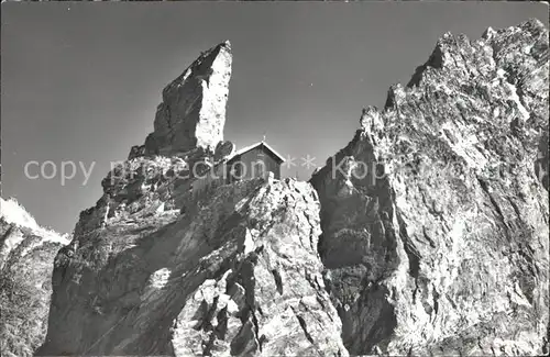 Evolene Cabane Bertol Berghuette Walliser Alpen Kat. Evolene