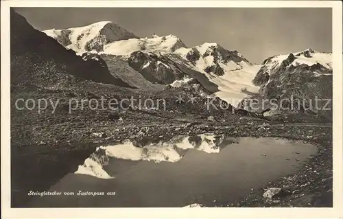 Sustenpass Steingletscher Bergsee Urner Alpen Kat. Susten