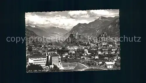 Sion VS Vue generale et les Alpes Kat. Sion