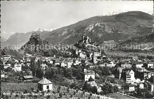 Sion VS Chateau Tourbillon et Basilique de Valere Kat. Sion