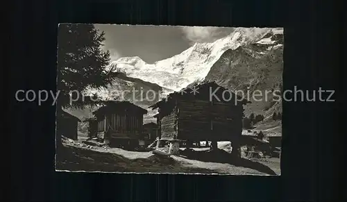 Saas Fee Berghuette Alphubel Taeschhorn Dom Walliser Alpen Kat. Saas Fee