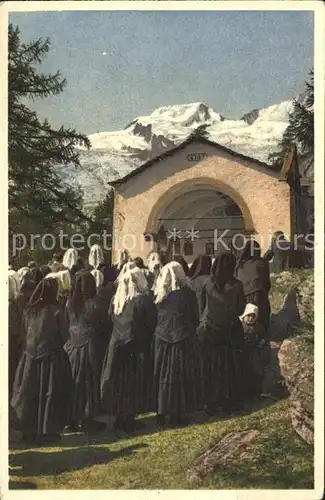 Saas Fee Maria zur Hohen Stiege Alphubel Walliser Alpen Kat. Saas Fee