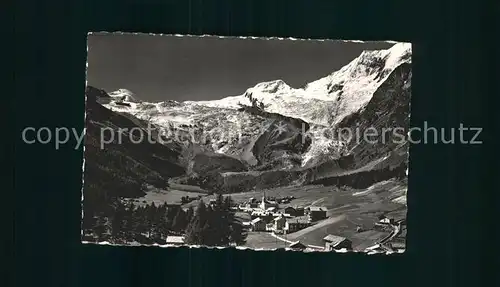 Saas Fee Panorama mit Allalinhorn Alphubel Taeschhorn Walliser Alpen Kat. Saas Fee