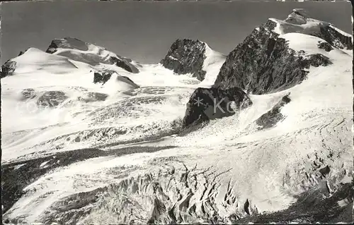 Saas Fee Strahlhorn Adlerpass Rimpfischhorn Allalinhorn Walliser Alpen Kat. Saas Fee