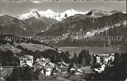 Beatenberg Thunersee Eiger Moench Jungfrau Berner Alpen Kat. Beatenberg