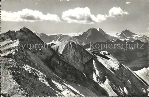 Brienzer Rothorn BE Berghotel Rothorn Kulm Eiger Moench Jungfrau Berner Alpen Kat. Brienzer Rothorn