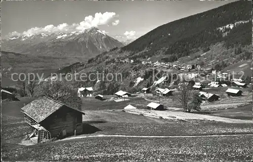 Beatenberg Panorama mit Niesen Berner Alpen Kat. Beatenberg