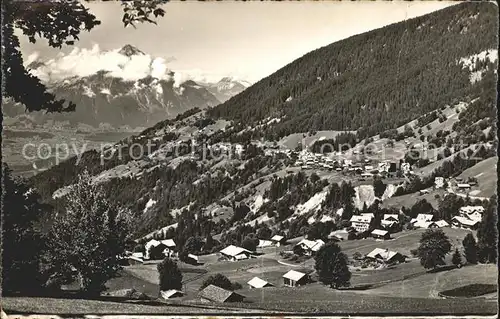 Beatenberg Panorama mit Niesen Berner Alpen Kat. Beatenberg