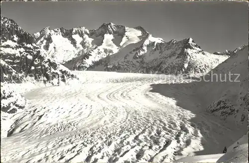 Aletschgletscher Gebirgspanorama Berner Alpen Kat. Aletsch Grosser