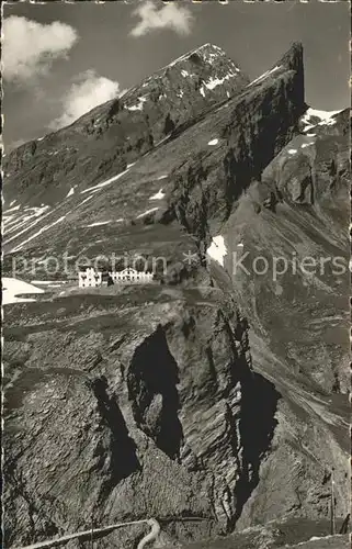 Gemmipass Wallis Hotel Wildstrubel Rinderhorn Plattenhorn Alpenpass Kat. Gemmipass