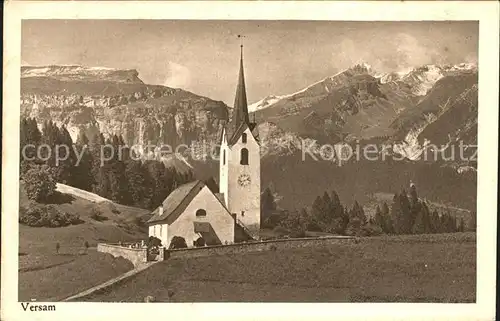 Versam Kirche Alpen Kat. Versam