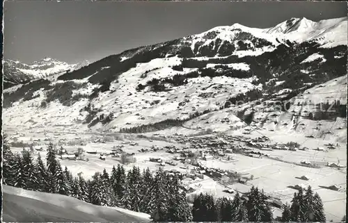 Lenk Simmental Panorama mit Spillgerten Albristhorn Seewlenhorn Berner Alpen Kat. Lenk Simmental
