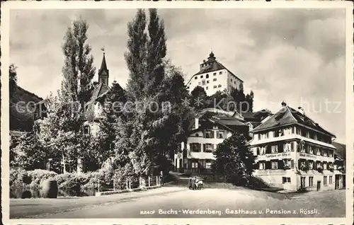 Werdenberg Schloss Gasthaus Pension zum Roessli Kat. Werdenberg