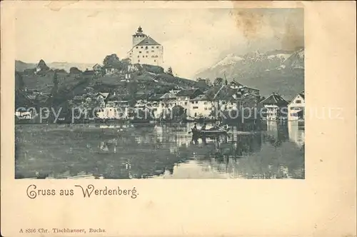 Werdenberg Schloss am See Boot Kat. Werdenberg