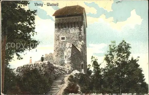 Wattwil Burg Yberg Kat. Wattwil
