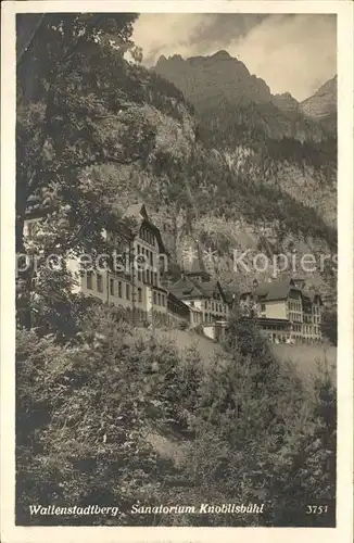 Walenstadtberg Sanatorium Knoblisbuehl Kat. Walenstadtberg
