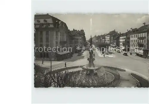 La Chaux de Fonds Grande Fontaine et Rue Leopold Robert Kat. La Chaux de Fonds