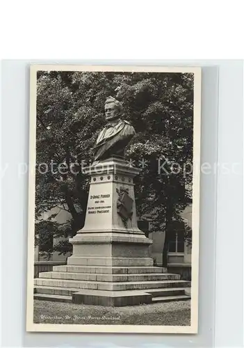 Winterthur Dr Jonas Furrer Denkmal Bueste Kat. Winterthur