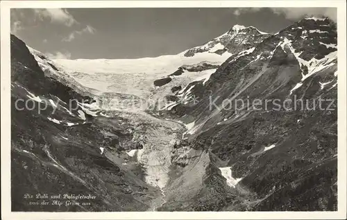 Piz Palue mit Paluegletscher von Alp Gruem gesehen Kat. Piz Palue