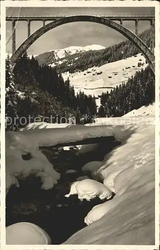 Langwies GR Viadukt bei Arosa Kat. Langwies