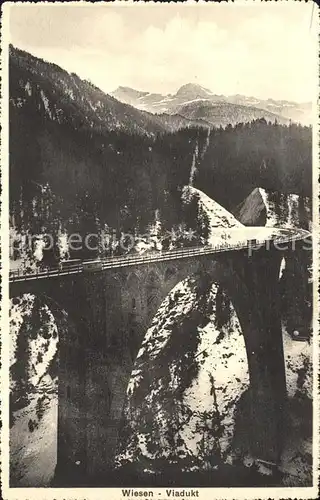 Wiesen Albula Viadukt Kat. Wiesen