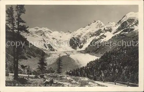 Morteratschgletscher Blick von Berninabahn Kat. Morteratsch
