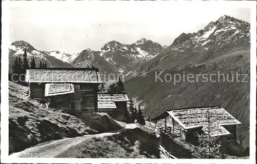 Clavadel Alp ob Davos Mittagshorn Plattenhorn  Kat. Davos Clavadel