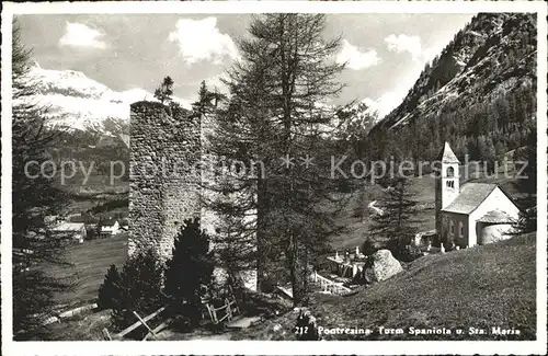 Pontresina Turm Spaniole  Kat. Pontresina