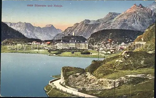 Silsersee mit Maloja Kat. Sils Maria