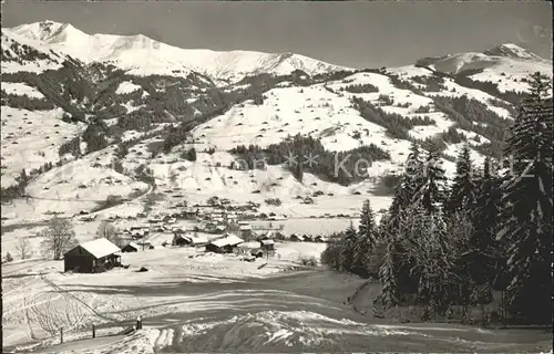 Lenk Simmental Hahnenmoos Pass Seewienhorn Amertenspitz Kat. Lenk Simmental