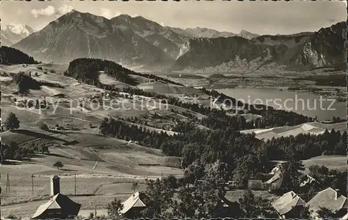 Goldiwil mit Thunersee Niesen  Kat. Goldiwil