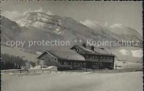 Wildhaus SG Haus Appenzeller Alpen Winterlandschaft Kat. Wildhaus Lisighaus