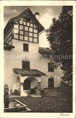 Luzein Haus am Brunnen Serie "Heimat" Kat. Luzein