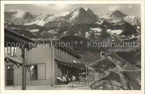 Brienzer Rothorn BE Blick auf die Jungfraugruppe Berner Alpen Kat. Brienzer Rothorn