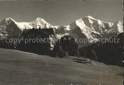 Beatenberg Ferienhaus Amisbuehl Eiger Moench Jungfrau Berner Alpen Kat. Beatenberg