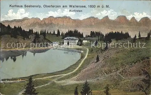 Oberterzen Kurhaus Seebenalp Bergsee Churfirsten Appenzeller Alpen Kat. Oberterzen