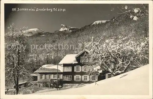 Sevelen Werdenberg Sonnenwies Sevelerberg Kat. Sevelen