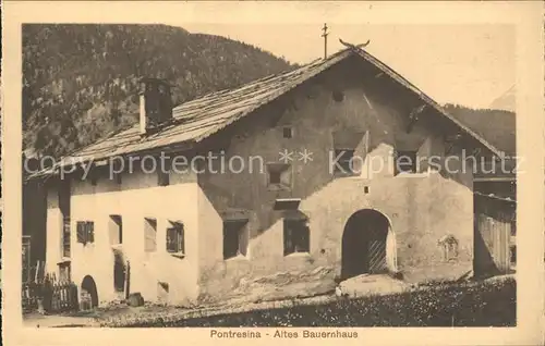 Pontresina Altes Bauernhaus Kat. Pontresina