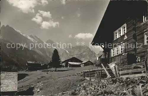 Gimmelwald Interlaken Haus der Jugendherberge Alpen Kat. Gimmelwald