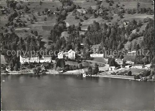 Oberaegeri Laendli Hotel aegerisee Fliegeraufnahme Kat. Oberaegeri