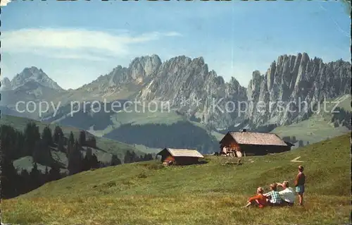 Jaunpass Kinder auf der Wiese Kat. Jaun