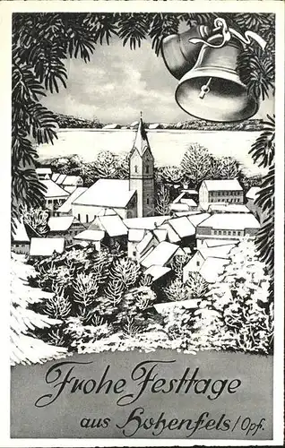 Hohenfels Oberpfalz Frohe Festtage Weihnachten Kirchenglocken / Hohenfels /Neumarkt LKR