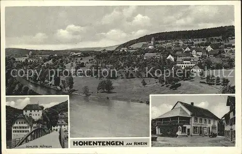 Hohentengen Hochrhein Kaufhaus Alfred Boller Schloss Roeteln / Hohentengen /Waldshut LKR